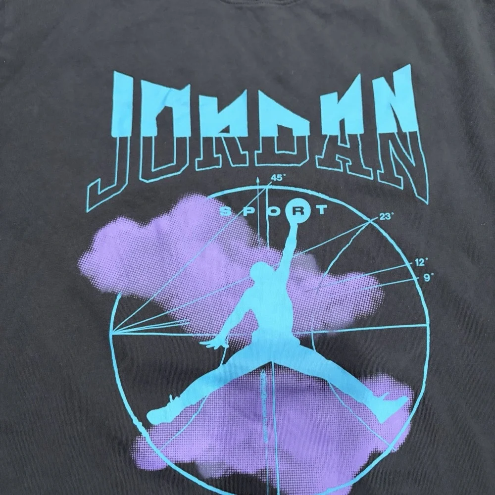 AIR JORDAN Jumpman Antigravity DRI-FIT Long Sleeve T-Shirt Men's Large Black